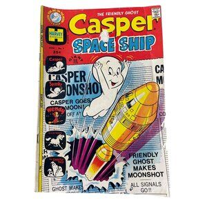 Harvey Comics Casper Space Ship #1 Aug 1972 Giant 52 Pages Bagged Boarded